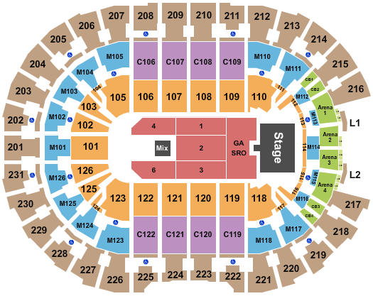 Rocket Arena Bruce Springsteen Seating Chart